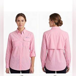 Southern Tide Women's Pink Button-Down Shirt